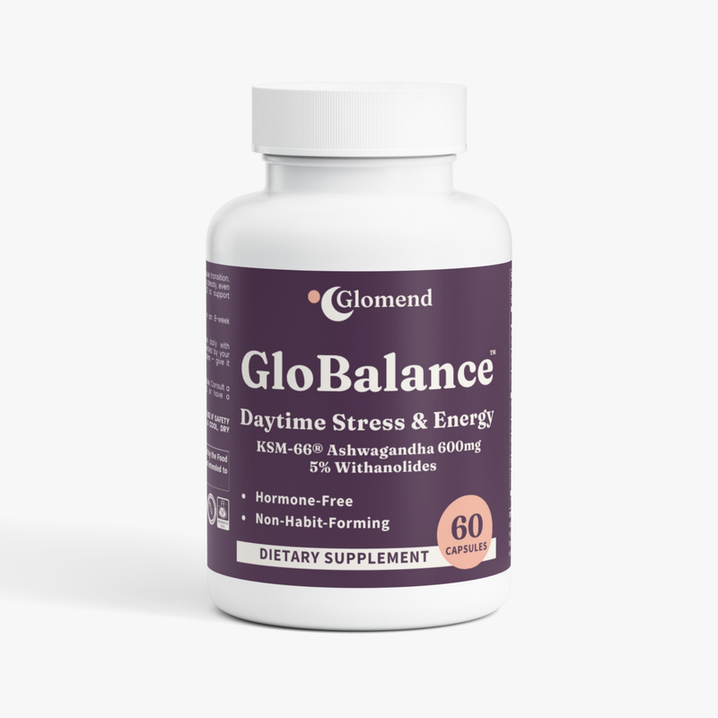 GloBalance bottle — KSM-66® ashwagandha for daytime stress and energy
