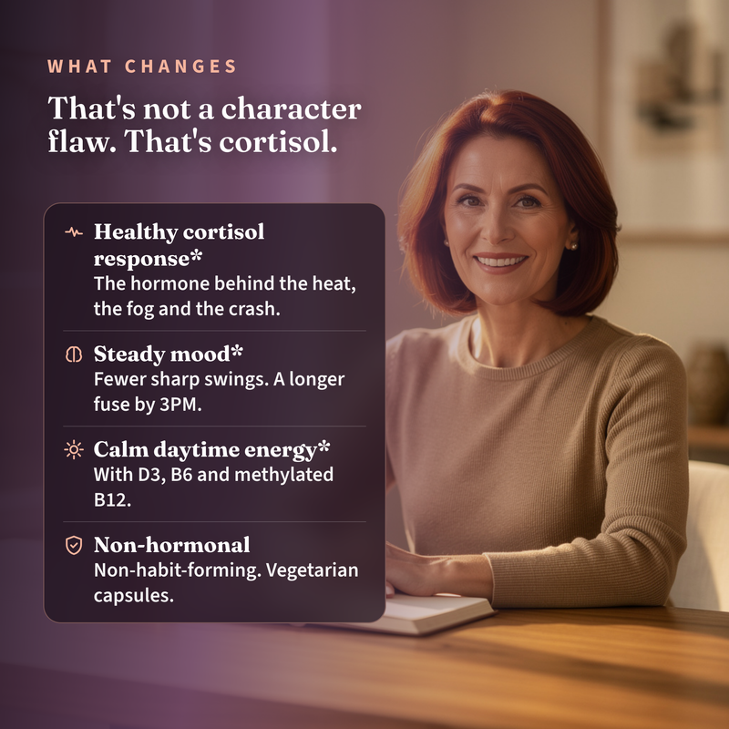 What changes with GloBalance: a healthy cortisol response, steady mood, calm daytime energy