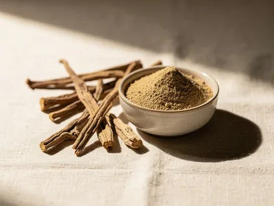 Dried ashwagandha root