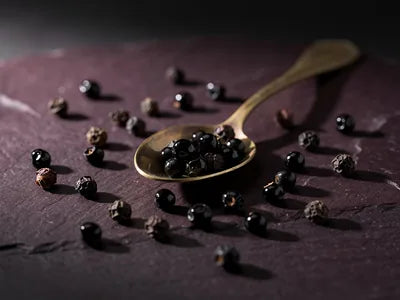 Black peppercorns