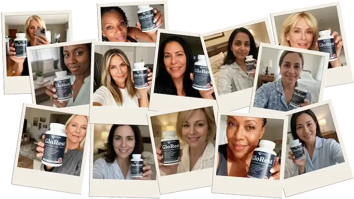 Real women with their Glomend product